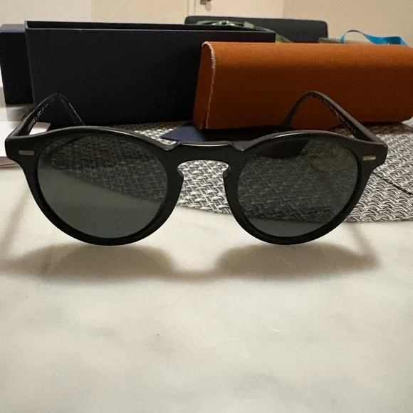 Oliver Peoples - Gregory Peck Sun - 47 - Black / Black - Picture 5 of 8